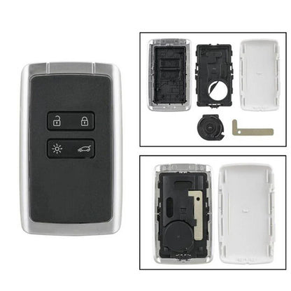 4 Button Key Shell Cover Remote Fob for Renault Koleos Megane Captur (2016-2020)