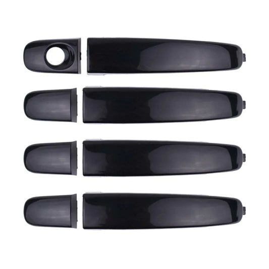 Exterior Door Handle Gloss Black Set 4 Fits Ford Ranger Mazda BT-50 2012-18 D06