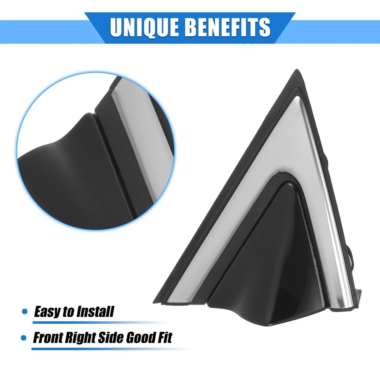 Right Mirror Corner Triangle Fender Cover for Hyundai Santa Fe (2013-2018)