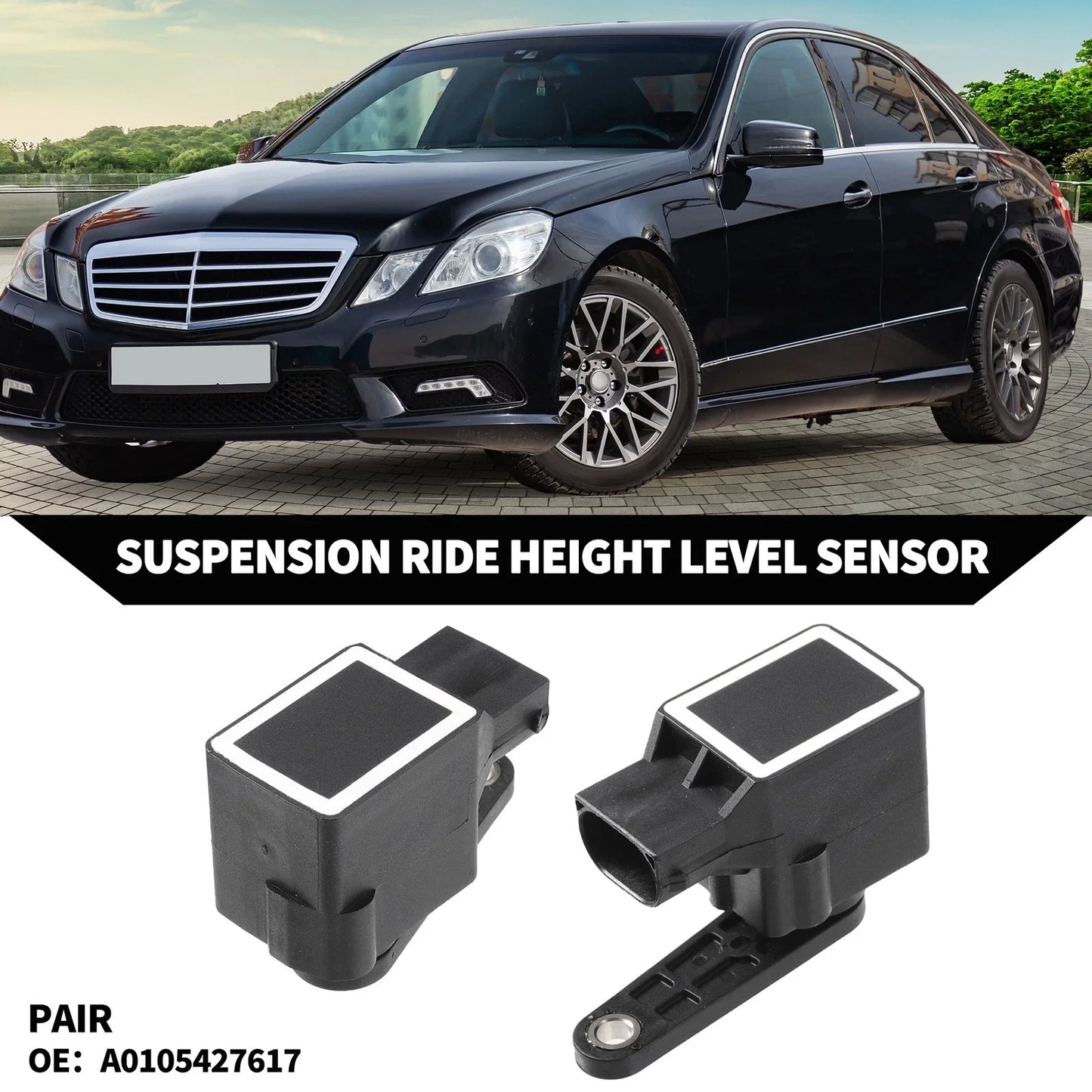 Suspension Ride Height Level Sensor for Mercedes E 320 (2003-2005) 2 x Pcs