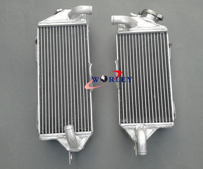 Aluminum Radiator & Green Silicone Hose for Kawasaki KX500 (1988-2004)