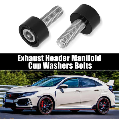 M8x1.25 Exhaust Header Manifold Cup Washers (9 pcs) for Honda Acura
