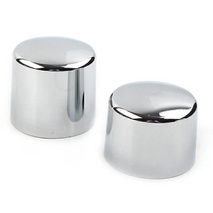 Rear Axle Nut Covers for Harley Softail Deuce FXSTD Springer Chrome