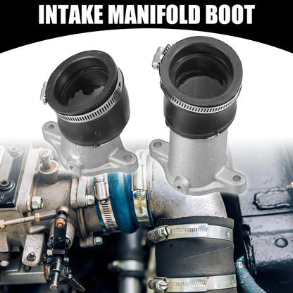 Carburetor Intake Manifold Boot for Honda CX500 (1978-1979) with Clamp, 1 Pair