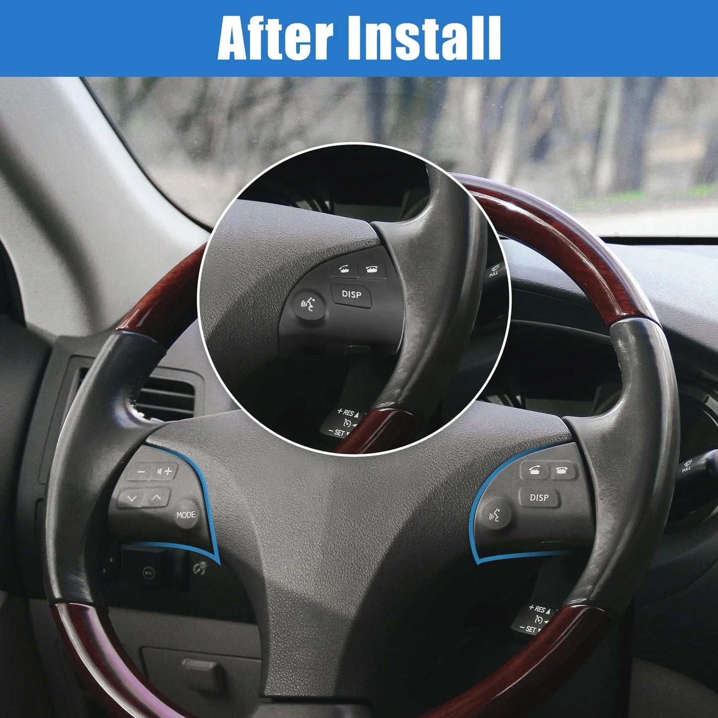 2 x Steering Wheel Volume Control Switch Buttons for Lexus