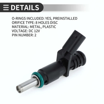 Fuel Injector for Mercedes-Benz C300 3.0 2008-2012 Black 1 x Unit