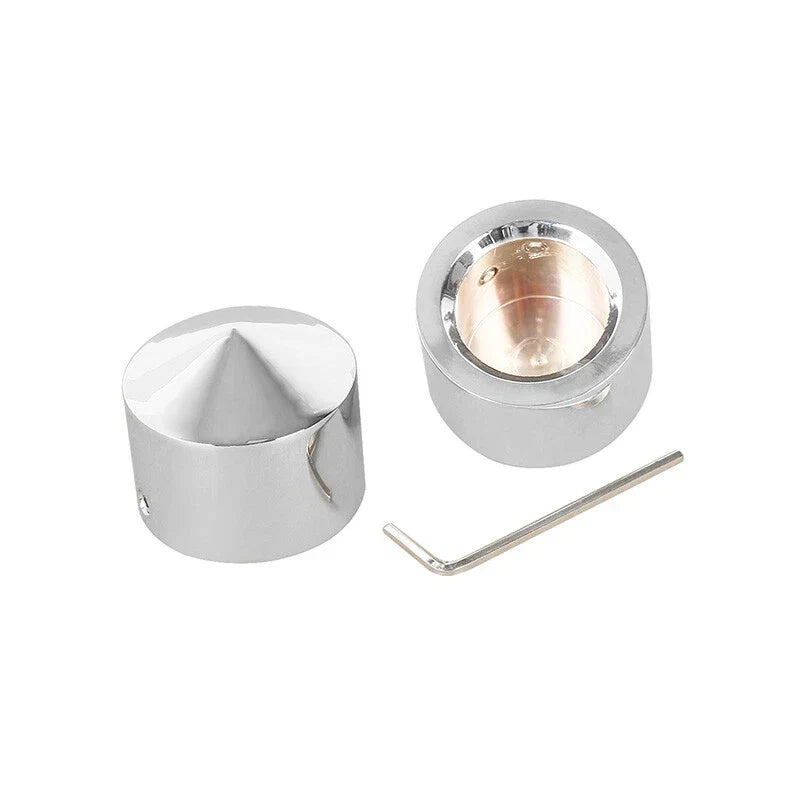 Chrome Front Axle Nut Cover for Harley Touring, Sportster, Dyna (2008-2023)