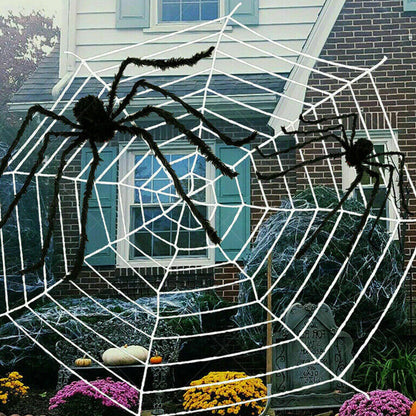 Spider Web Decoration for Halloween Home Bar KTV Wall Scene