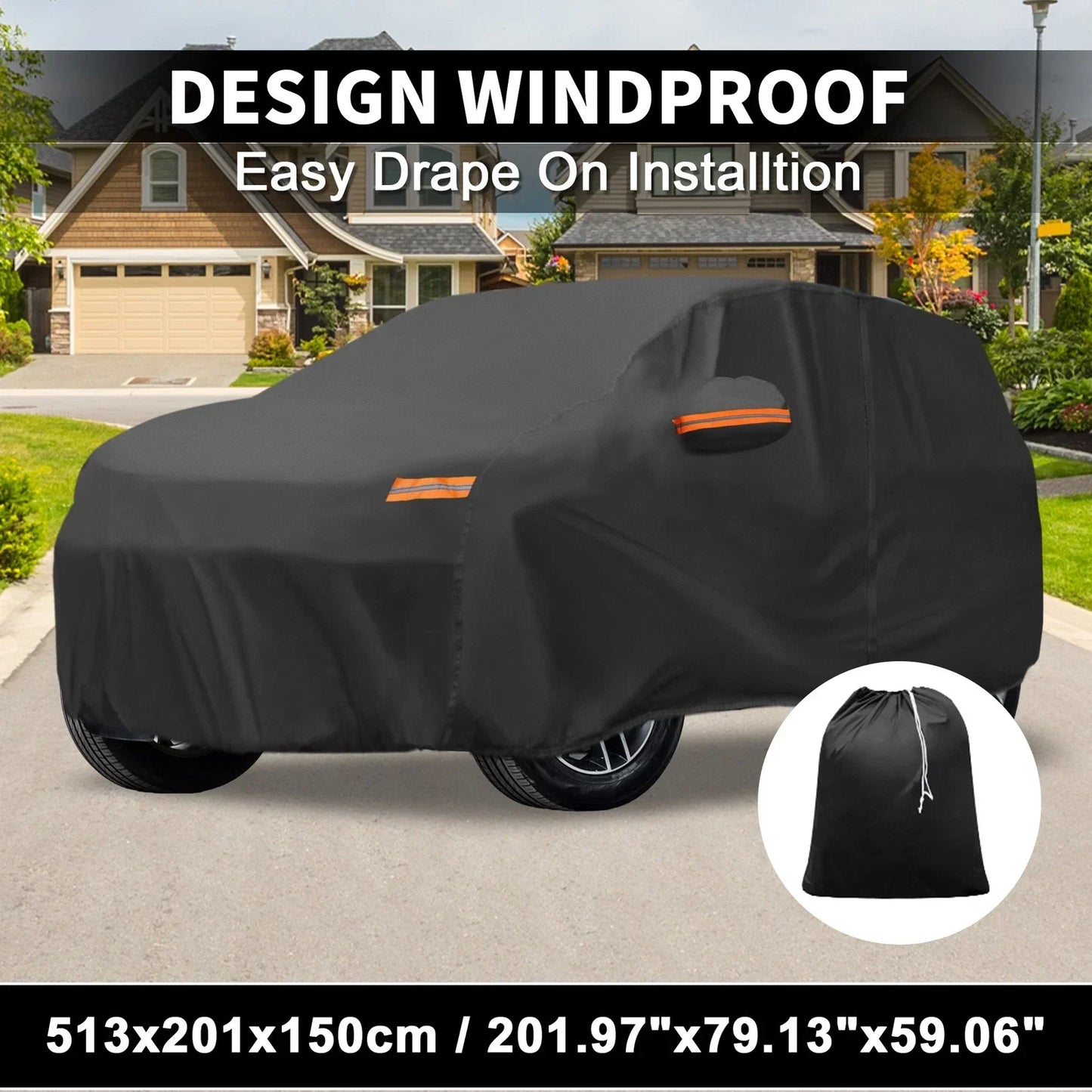 Waterproof Aluminum Film Car Cover for Honda Pilot (2016-2023)