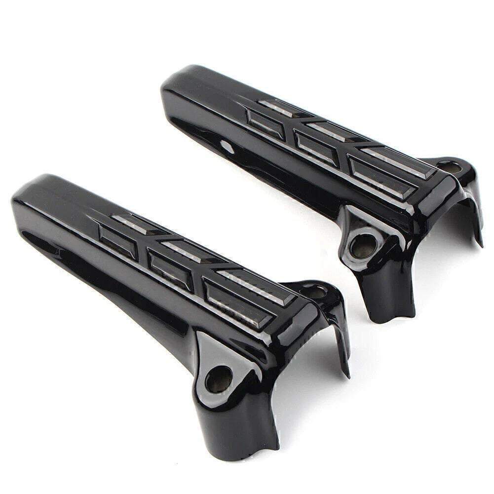 Front Lower Fork Leg Covers LED Smoke Light for Harley FLHR FLHTK FLHX (14-20)