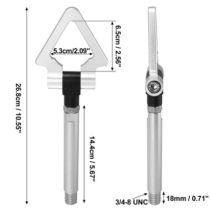 Silver Tone Triangle Shape Front Rear Bumper Tow Hook Screw for Lexus IS250