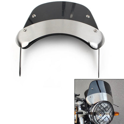 5"-9.45" Motorcycle Headlight Windshield Wind Deflector for Universal Models