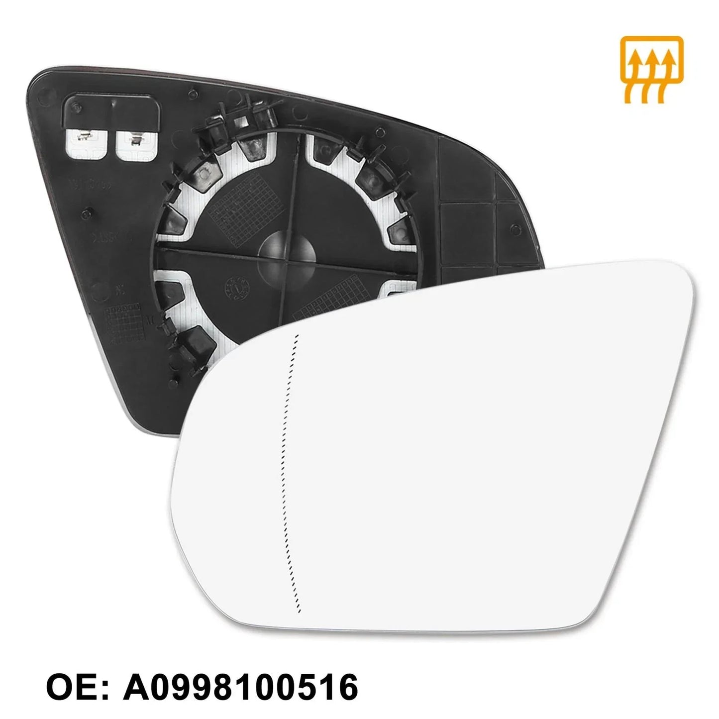 Heated Left Rearview Mirror Glass for Mercedes-Benz C-Class (2015-2023)
