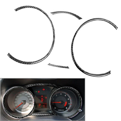 4 Pcs Carbon Fiber Speedometer Panel Frame for Mitsubishi Lancer EVO X (08-15)