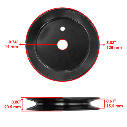 Deck Spindle Pulley Replacement for MTD Cub Cadet 19A40013 (2009–2019)