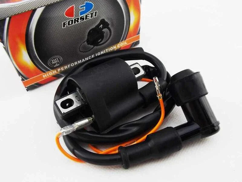 FORSETI Ignition Coil Spark Plug Cap Assembly for YAMAHA IT490 (1983-1984)