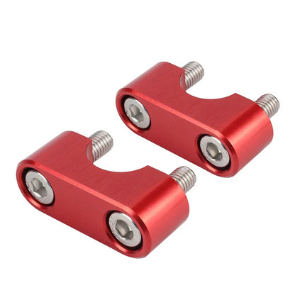 Red Motorcycle Handlebar Clamp Covers for Honda CRF300L Rally (2021-2024)