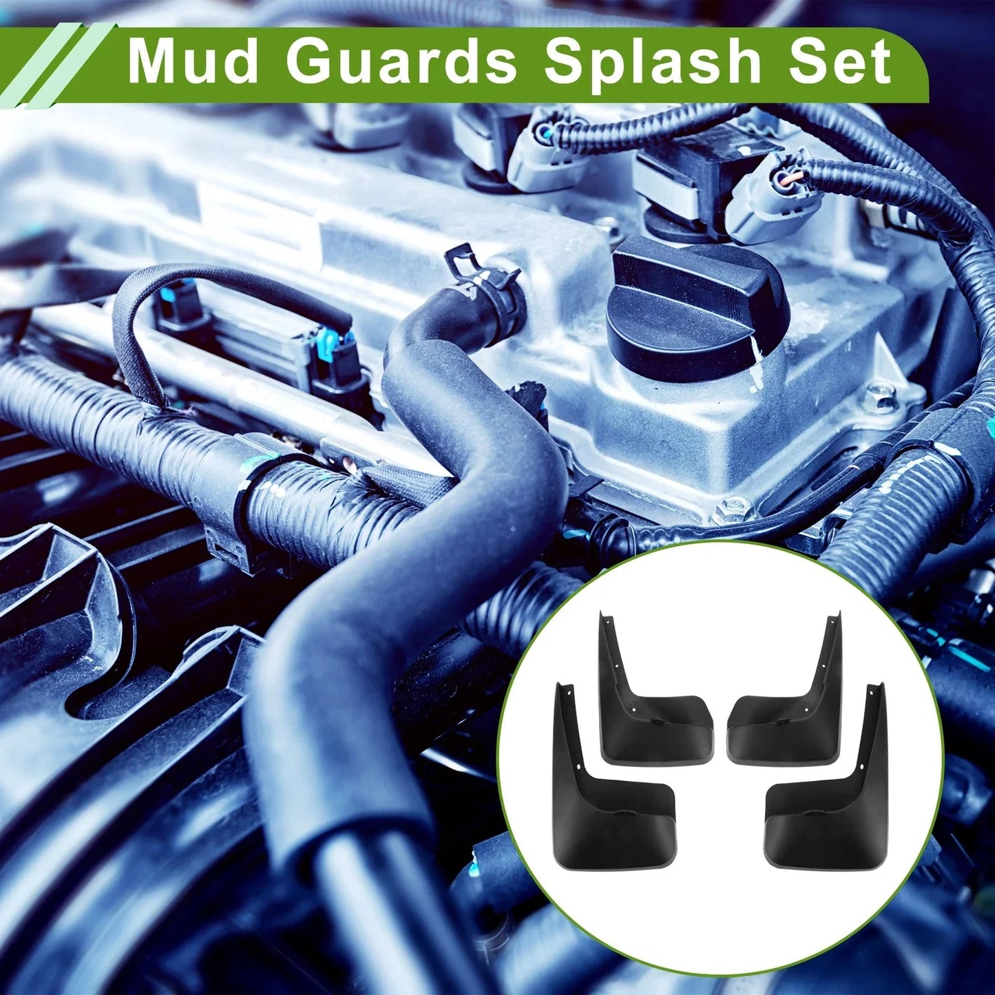 Mud Flaps Splash Guards Set for Dodge Town & Country (2011-2017)