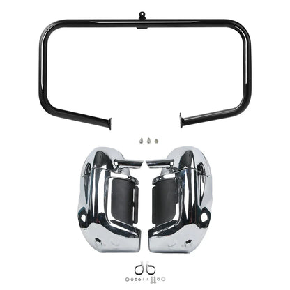 Lower Vented Fairings Engine Guard Crash Bar for Harley Road King (2009-2013)