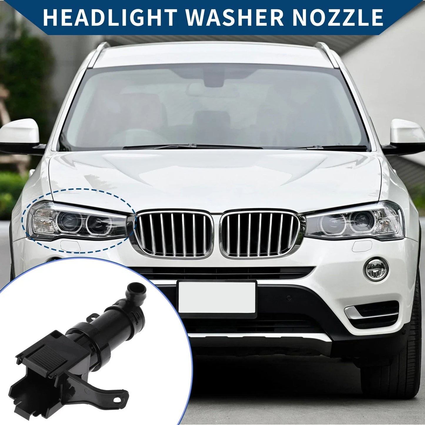 Front Passenger Side Headlight Washer Nozzle for Lexus LS430 (2004-2006)