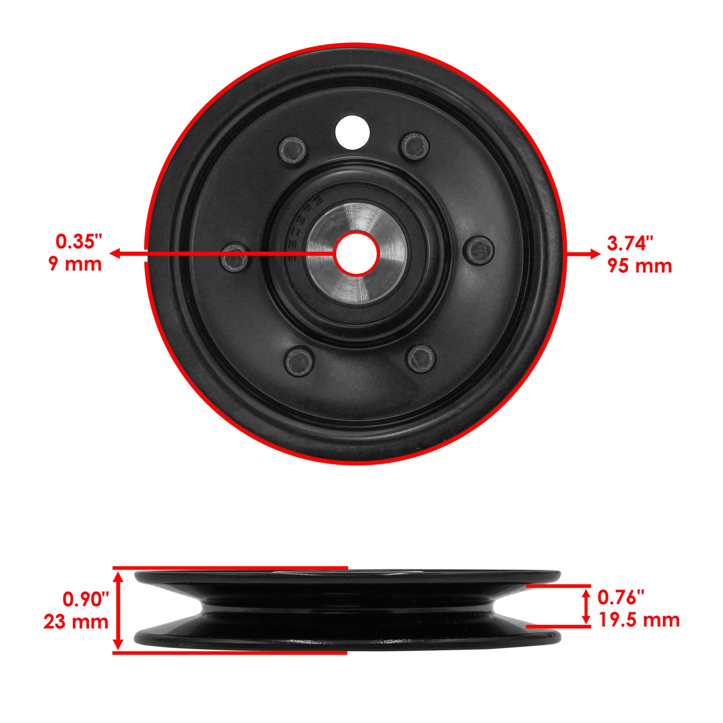 Caltric Drive Pulleys Replacement for John Deere SST15 SST18 (2001–2006)