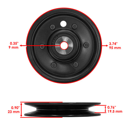 Caltric Drive Pulleys Replacement for John Deere SST15 SST18 (2001–2006)