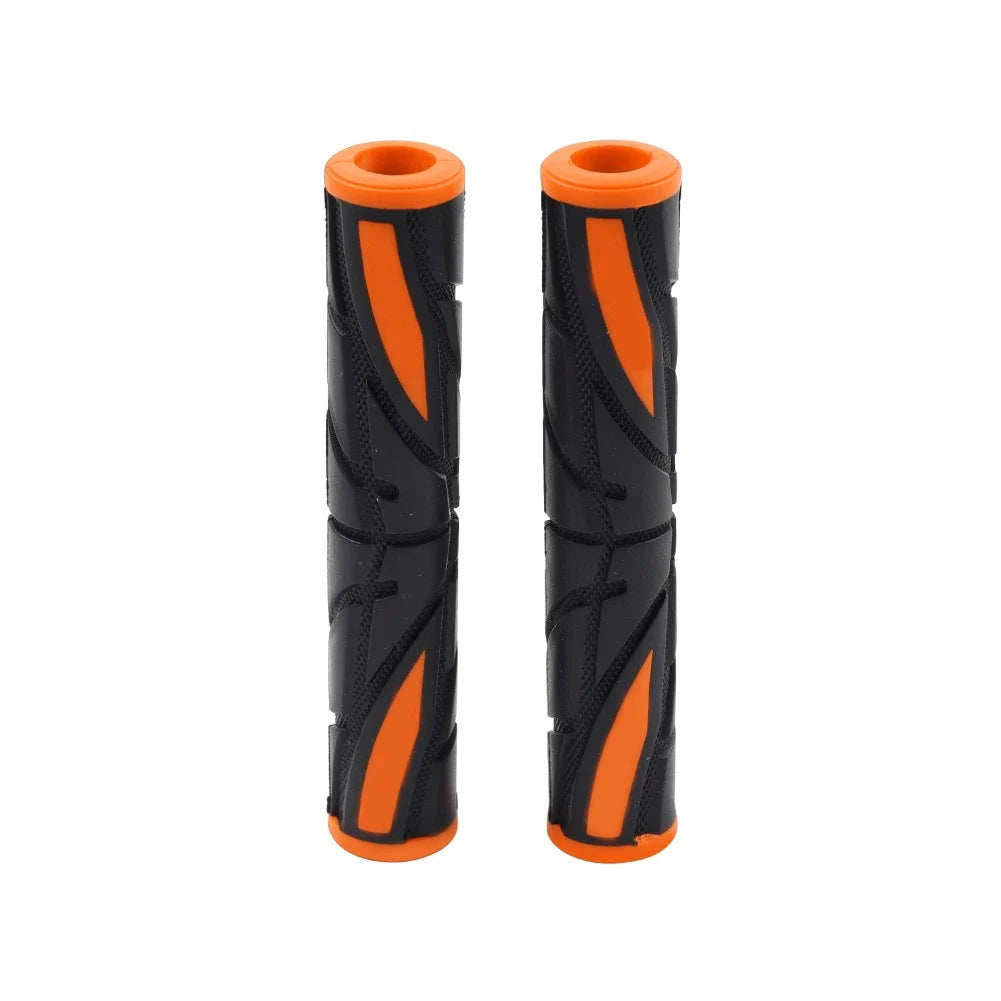 Orange Universal Motor Brake Clutch Handlebar Grips Rubber Sleeve Cover