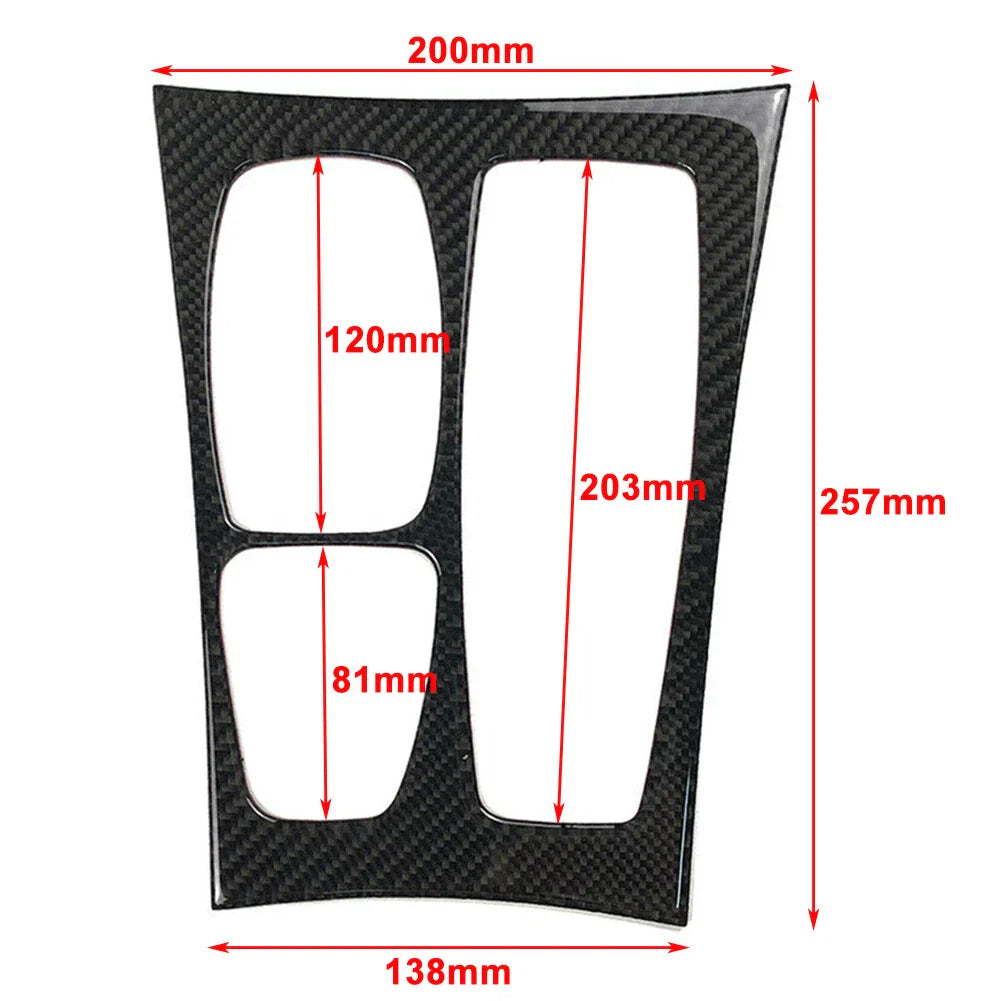 Carbon Fiber Black Gear Shift Box Trim for BMW E70 X5 E71 X6 (2008-2013)