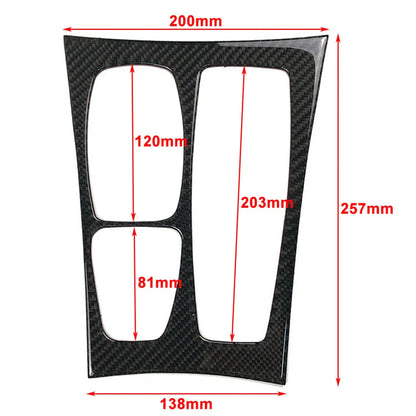 Carbon Fiber Black Gear Shift Box Trim for BMW E70 X5 E71 X6 (2008-2013)