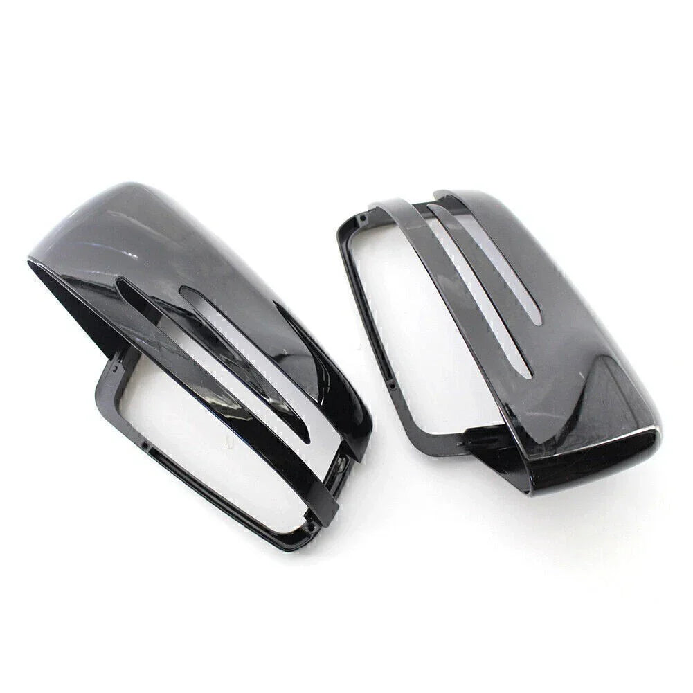 Gloss Black Rearview Mirror Covers for Mercedes Benz E/C/S W212 W204 W221 (N/A)