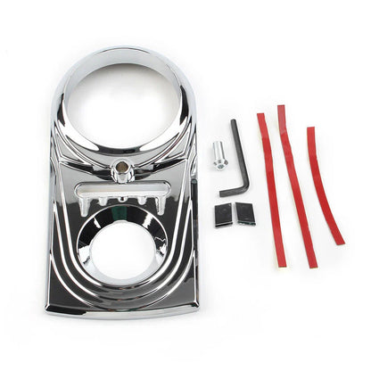 Chrome ABS Dash Panel Insert Cover for Harley Softail FLSTC Street Glide
