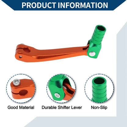Folding Motorcycle Gear Shifter Lever for Honda CRF150F (2003-2017) Orange Green
