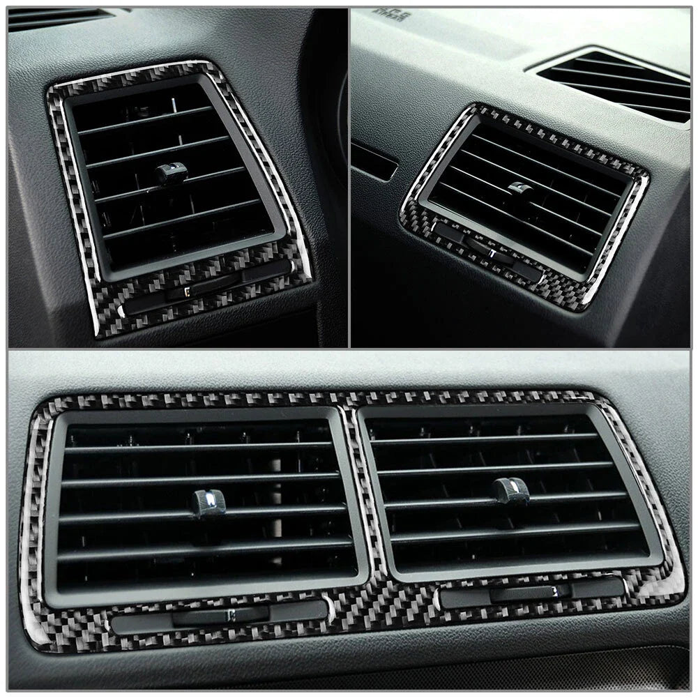 3 x Carbon Fiber Interior Air Vent Outlet Covers for Dodge Challenger (2008-2014)