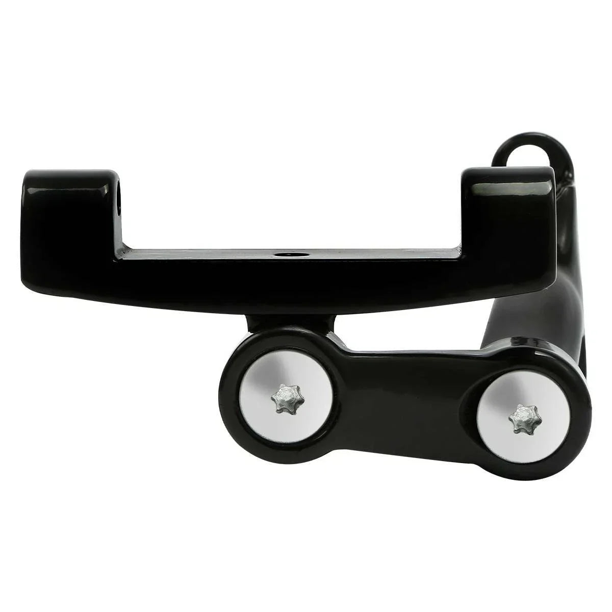 Black Adjustable Rear Footboard Mount for Harley Road King 1993-2025