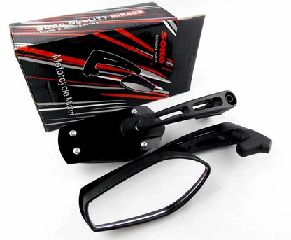 Black M Soko Rear View Mirrors for Yamaha XVS1100 Dragstar (1998-2015)