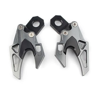 Grey CNC Rear Fork Chain Adjuster for Honda CB650F (2014-2018)