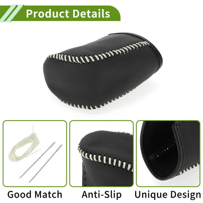 Car Gear Shift Knob Cover for Dodge Journey 2011-2020 Beige Faux Leather