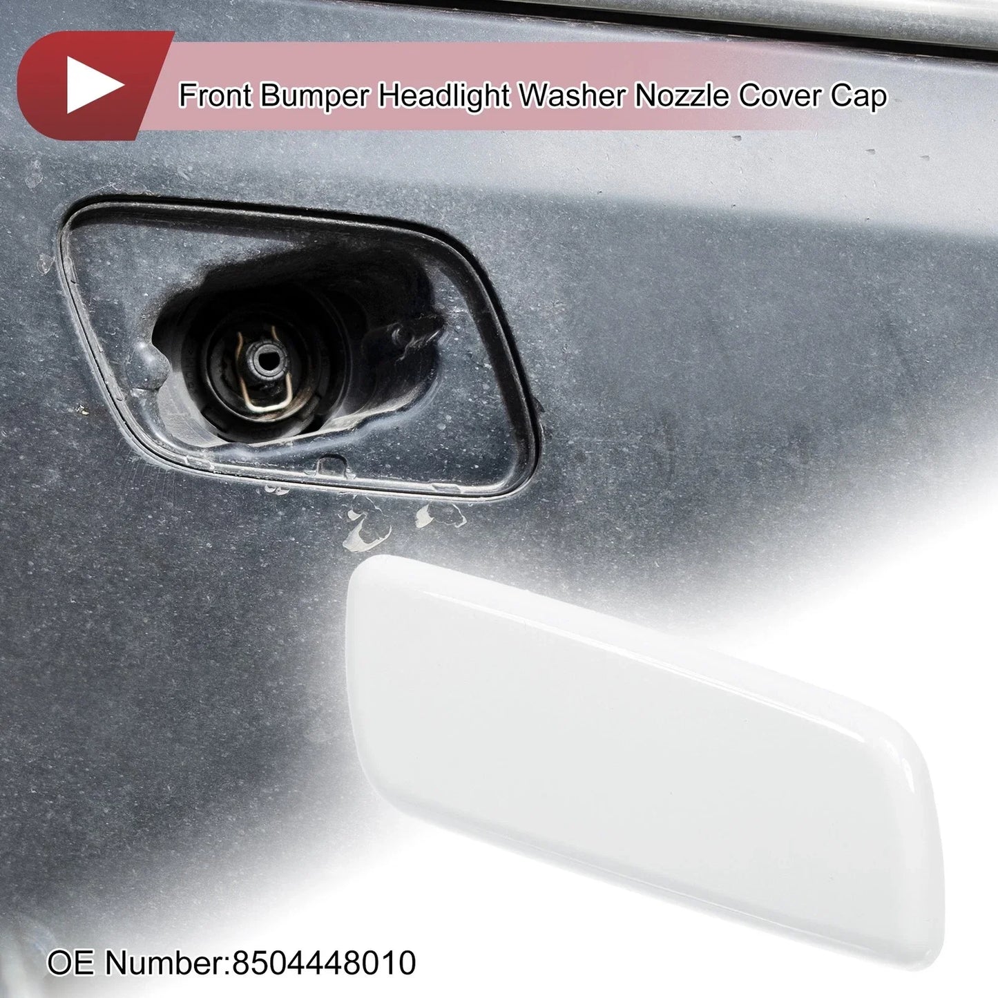 Front Right Washer Nozzle Cover for Lexus RX350 (2010-2013) - White 1 x Cap