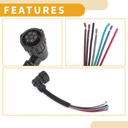 2 x Car Tail Light Wiring Harness Connectors for Fiat Ducato (2001-2016)
