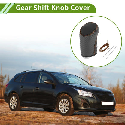 Gear Shift Knob Cover for Chevrolet Malibu Black Carbon Fiber (2016-2023)
