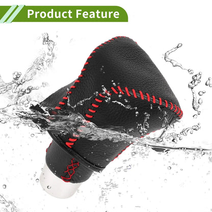 Car Gear Shift Knob Cover for Lexus ES300h 2018-2023 Pebbled Black Red