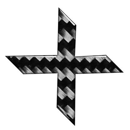 Carbon Black Letter Decals for Car Badge Emblem - Window Door Wall (All Years)