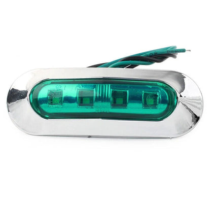 5 x LED Side Clearance Marker Green Lights for Truck Trailer Pickup 12V 24V