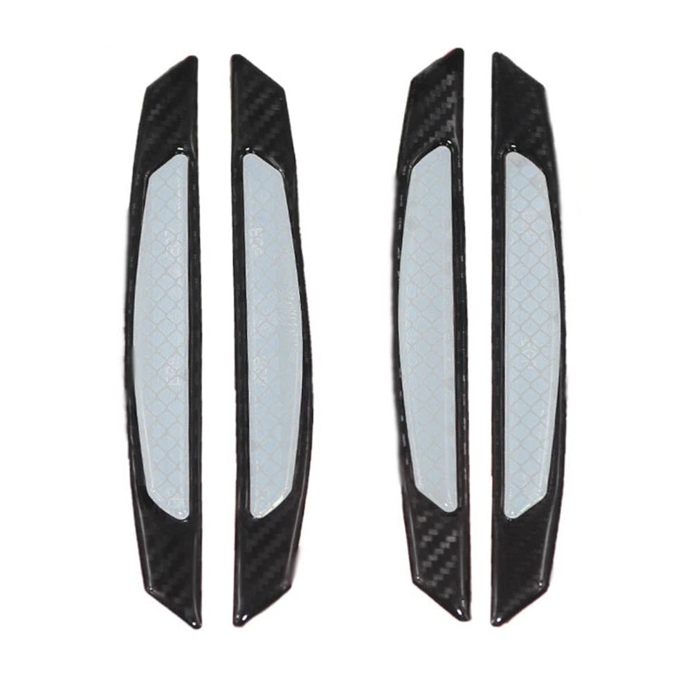 Reflective Carbon Fiber Door Edge Guard Bump Protector for Universal Cars