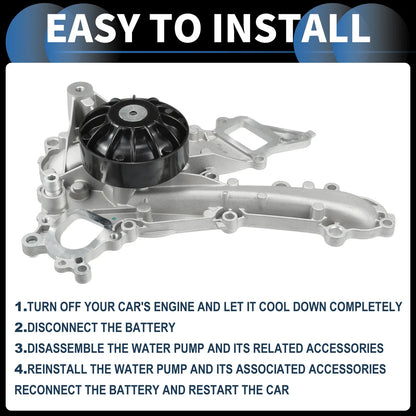 Water Pump with Gasket for Mercedes-Benz C400 (2015)