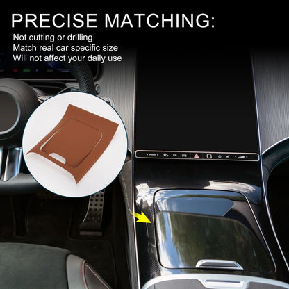 Center Console Panel Sticker for Mercedes-Benz EQE350 2022-2024 Brown Set