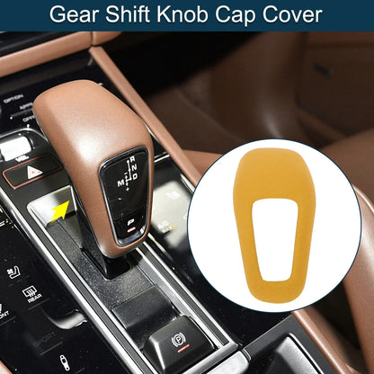 Gear Shift Knob Cap Cover for Porsche Cayenne (2018-2025) Yellow 1 x Pcs