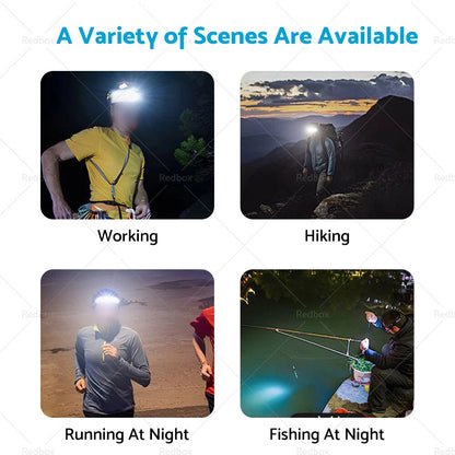 LED Rechargeable 230º Headlamp Headlight for Car (No specific years)