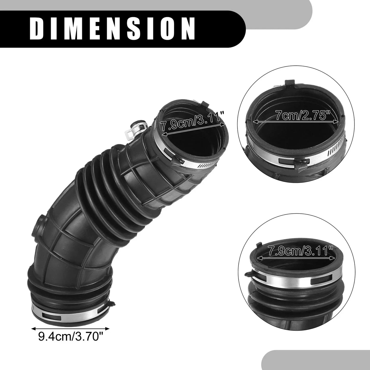 Air Cleaner Intake Hose Tube with Clamps for Honda Crosstour (2008-2012)