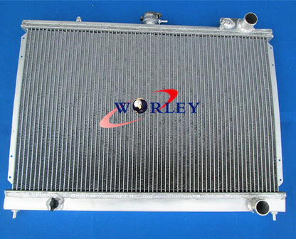 Aluminum Radiator + Fan for Nissan Skyline R31 2.0L 3.0L 6cyl (1985-1990)